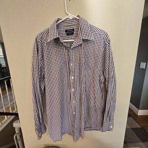 Nautica Men's Blue Checkered Shirt